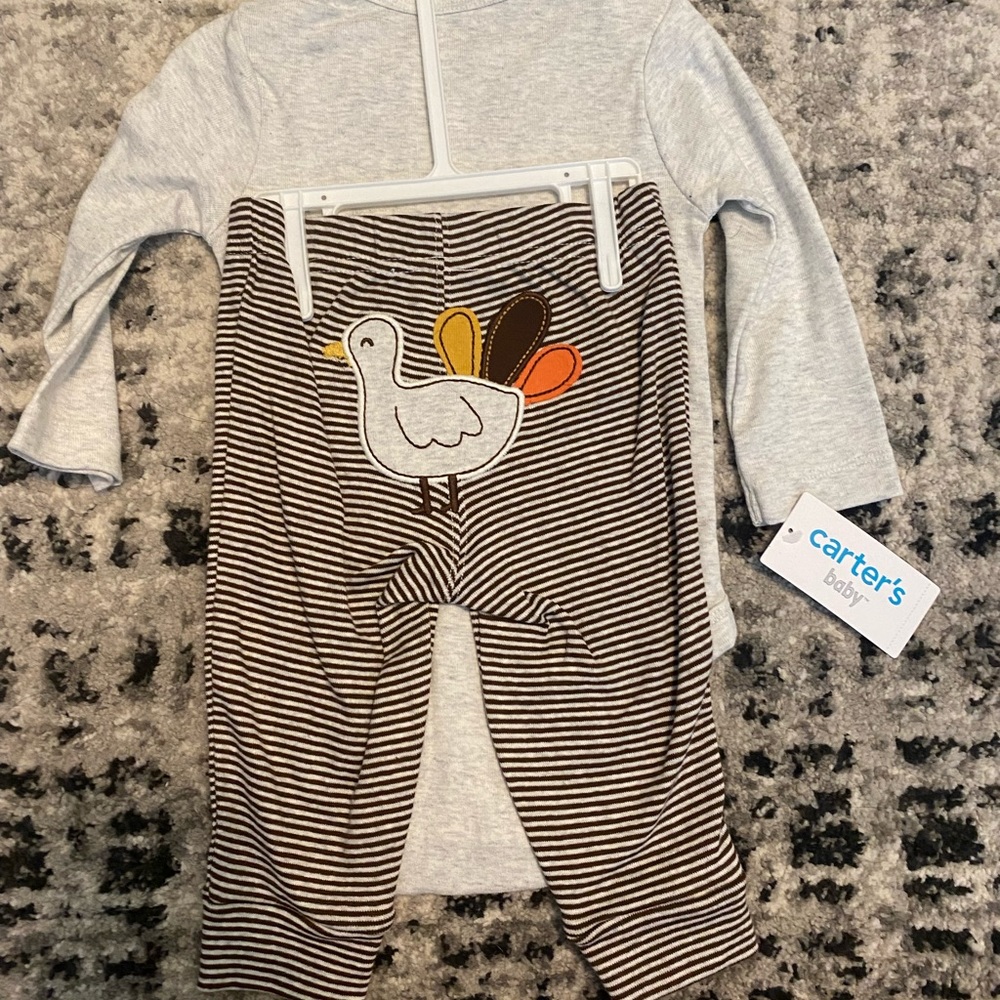 NWT First Thanksgiving set. 6 months. - Picture 3 of 3